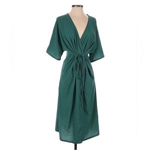 Outdoor voices summer wrap midi dress xs